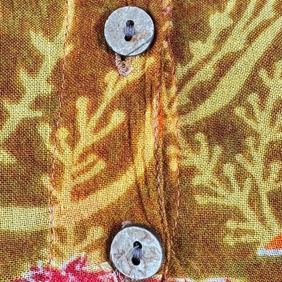 Vintage Jasmine by KVM Rayon Boho Maxi Dress Button Front India Small - Picture 6 of 9